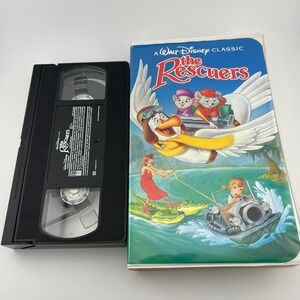 Disney The Rescuers VHS Black Diamond Classic Clamshell Tape